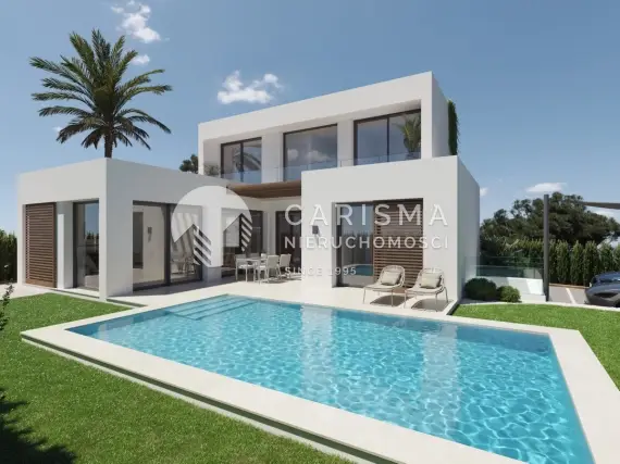 Nowe i nowoczesne wille z widokiem na morze, w budowie, w Alfaz del Pi, Alicante, Costa Blanca 1