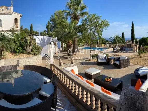(44) Śródziemnomorska willa z widokiem na morze w Moraira