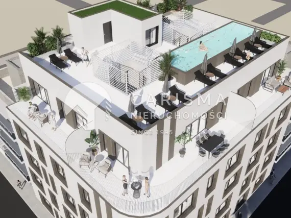 (8) Torrevieja: nowoczesne apartamenty 2-3 sypialnie z basenem i solarium