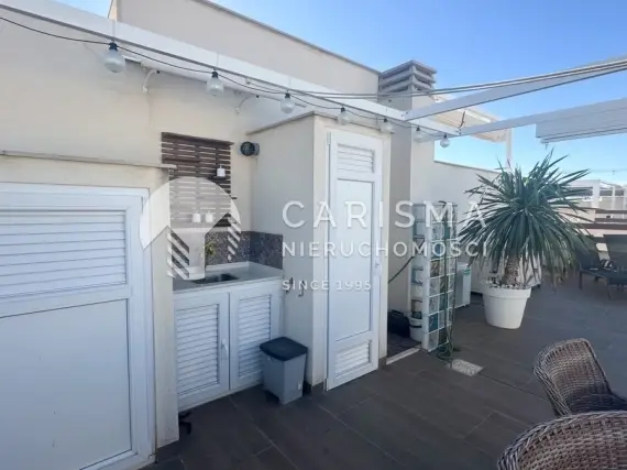 (44) Nowoczesny apartament na najwyższym piętrze z prywatnym solarium – Los Balcones, Torrevieja