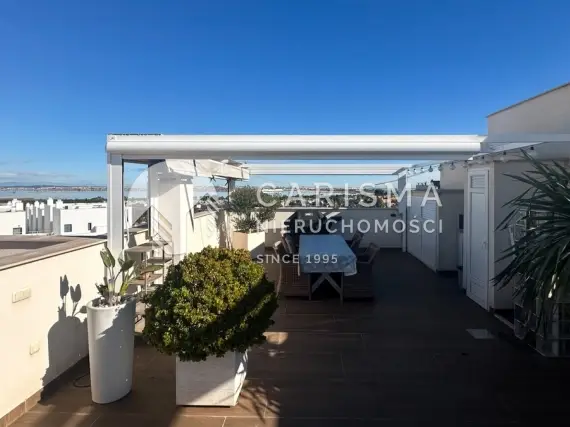 (46) Nowoczesny apartament na najwyższym piętrze z prywatnym solarium – Los Balcones, Torrevieja