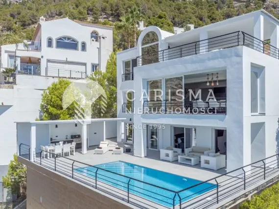 (65) Współczesna willa z panoramicznym widokiem w Altea Hills