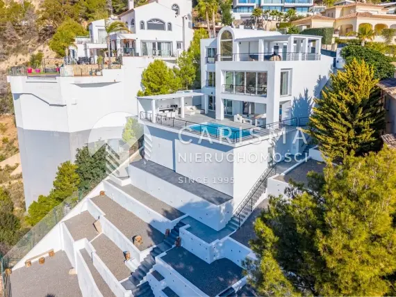 (69) Współczesna willa z panoramicznym widokiem w Altea Hills