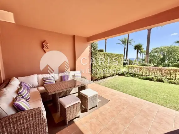 (6) Piękny, parterowy apartament z widokiem na morze, Los Flamingos, Costa del Sol