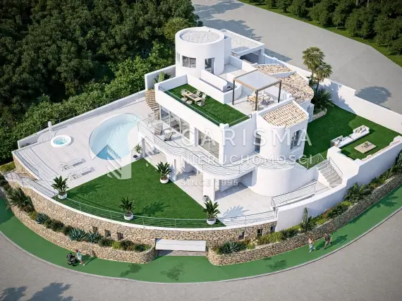(19) Śródziemnomorska willa z pięknym widokiem na morze, Altea Hills