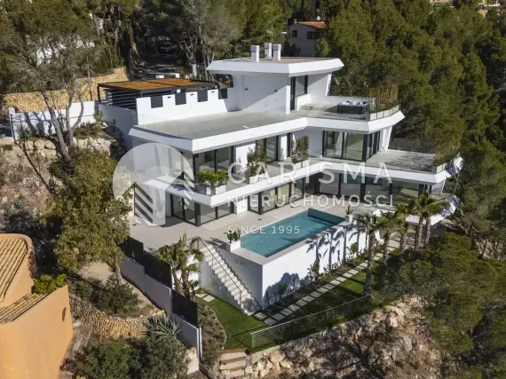 (4) Luksusowa willa z panoramicznym widokiem na morze i przybrzeżne miasteczka, Altea