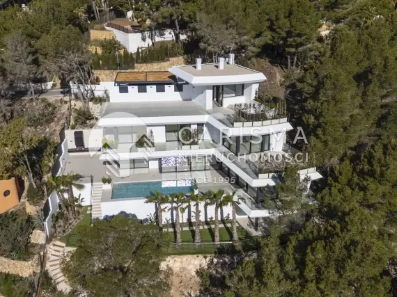 (60) Luksusowa willa z panoramicznym widokiem na morze i przybrzeżne miasteczka, Altea