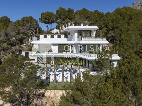 (63) Luksusowa willa z panoramicznym widokiem na morze i przybrzeżne miasteczka, Altea