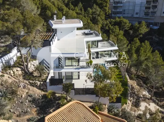 (65) Luksusowa willa z panoramicznym widokiem na morze i przybrzeżne miasteczka, Altea
