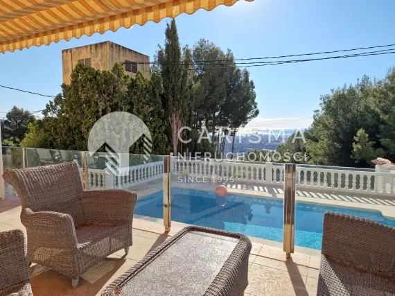 (35) Willa z widokiem na morze i Peñon de Ifach, Calpe, Costa Blanca Północ