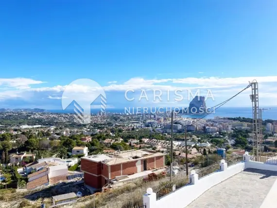 (13) Willa na sprzedaż w Calpe (Cucarres) – panoramiczny widok na morze i góry