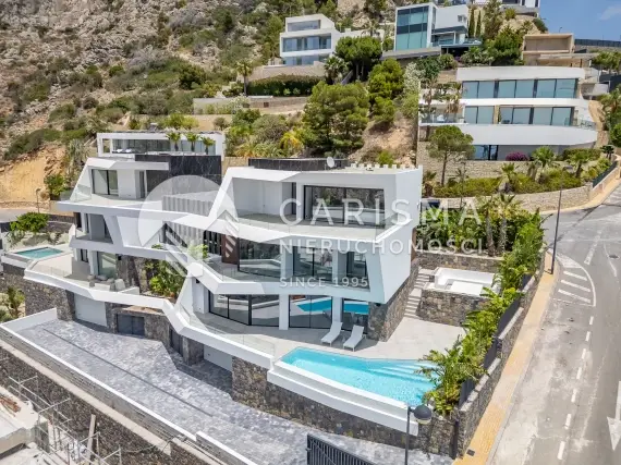 Luksusowa, nowa, nieużywana willa, panoramiczny widok na morze, prestiżowa dzielnica Mascarat, Altea 2