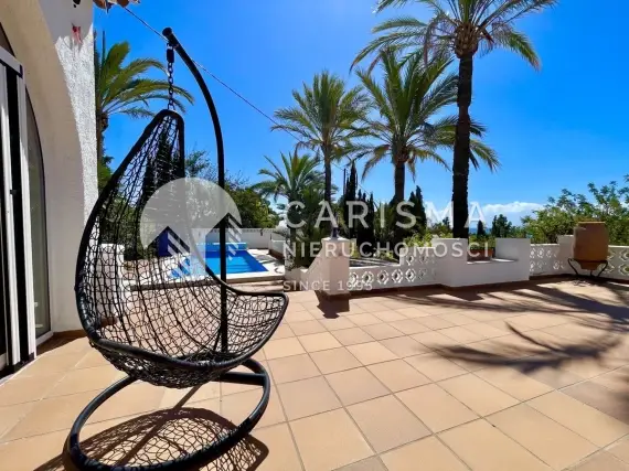 (57) Elegancka willa w El Planet, Altea z apartamentem gościnnym i widokiem na morze