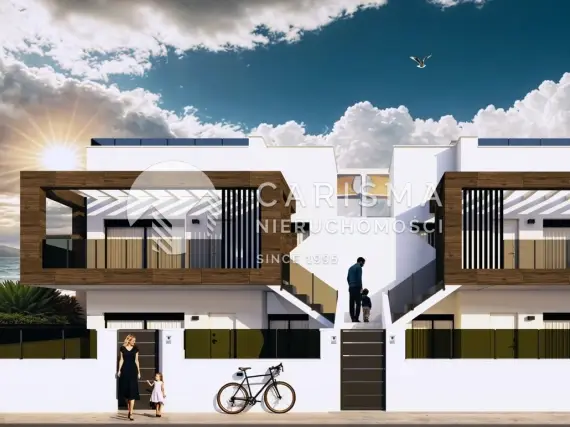 Nowe bungalowy w San Pedro del Pinatar z ogrodem lub tarasem dachowym blisko morza i natury 1