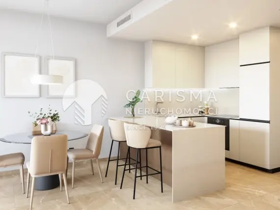 (6) Apartamenty przy Serena Golf z widokiem na morze, tarasami i ogrodami w Los Alcázares