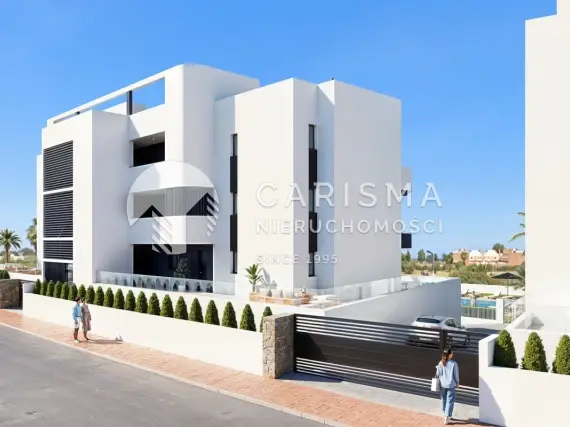 (6) Apartamenty przy Serena Golf z widokiem na morze, ogrodami i tarasami w Los Alcázares