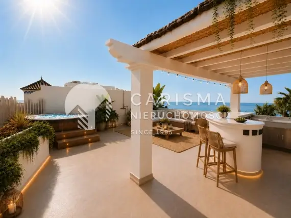 (6) Wspaniały penthouse w pierwszej linii brzegowej, Estepona