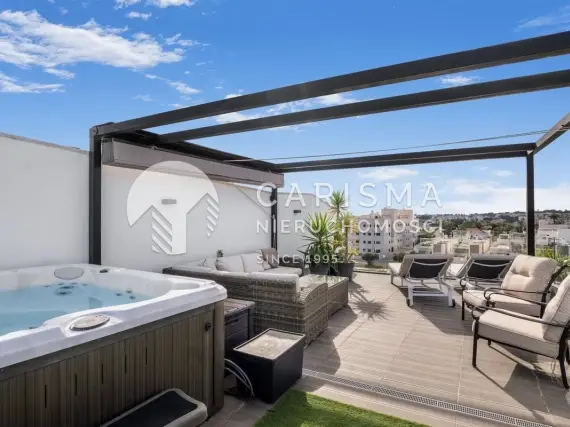 Stylowy apartament dwupoziomowy z widokiem na morze w Los Dolses | Costa Blanca, Hiszpania 1