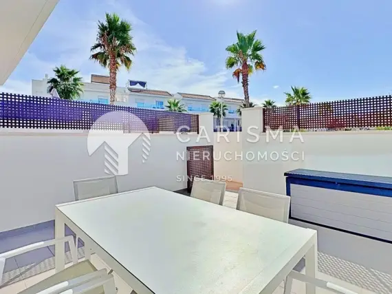 (7) Nowoczesny bliźniak 3 sypialnie z ogrodem i tarasem dachowym w Los Balcones, Torrevieja
