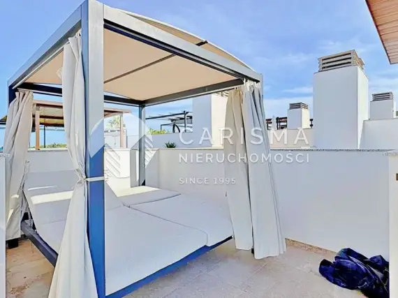 (28) Nowoczesny bliźniak 3 sypialnie z ogrodem i tarasem dachowym w Los Balcones, Torrevieja